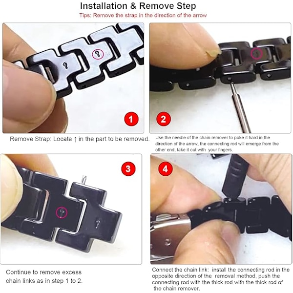 Smal Resin Armband Lyx för Dam Flickor Kvinnor, Kompatibel med Apple Watch Series 8 7 41mm, Series 6 5 4 SE 40mm, Series 3 2 1 38mm
