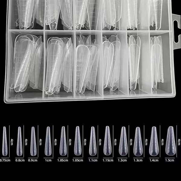 120 stk. Dual System Negleformer Poly UV Gel Fingerforlengelse Kunstig Manikyr