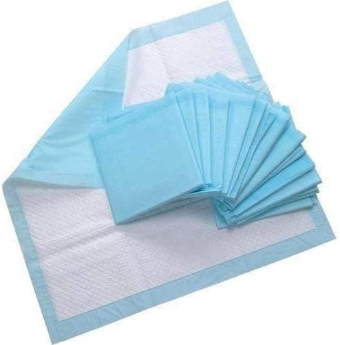 Inkontinensputer for seng 60 x 90cm Vanntette laken Pakke med 50 absorberende puter Engangs stellematter