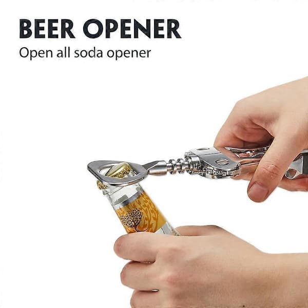 2-i-1 Vinflaskeåbner, Premium Vin- og Ølåbner til Hjem & Bar