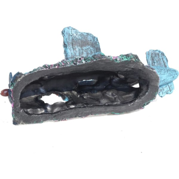 Akvariumdekorasjon, Fiske Tank Stein Harpiks Kampfly Ornament, Fiske Tank Landskapsforming Kreativ Liten Jager Dekor Style 2