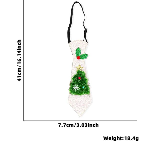 Nytårs jule slips Julemand Elegant Snemand Slips Julemand Slips til Børn Mænd Julekostume
