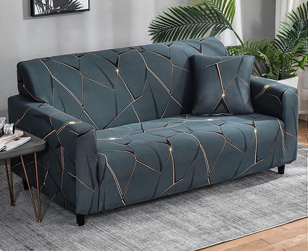 Elastisk sofabetræk skridsikkert Jacquard elastisk sofabetræk til 2-personers sofa