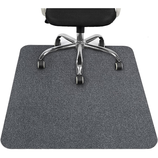 Gulvbeskyttelsesmåtte, kontorstolsmåtte, beskyttelsesmåtte til træ-/flisegulve til kontor og hjem, 90x120 CM, grå