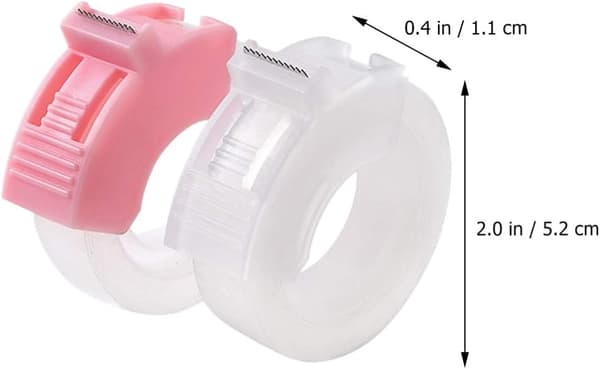 2 set tejpdispenser med tejp mini plast tejp skärare bärbar tejp hållare kontorsmaterial