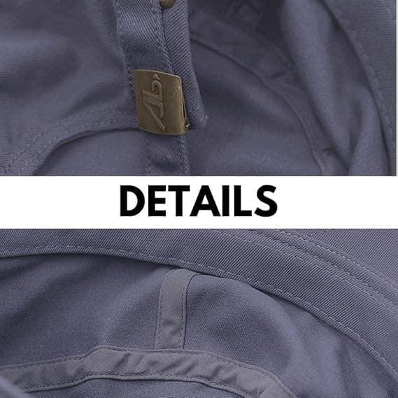 Militær Caps, Flat Topp Hatt for Stort Hode, Unisex Oversized Bomulls Army Cadet Hatt, Kort Skygge, Passer 23.6\"-25.5\"