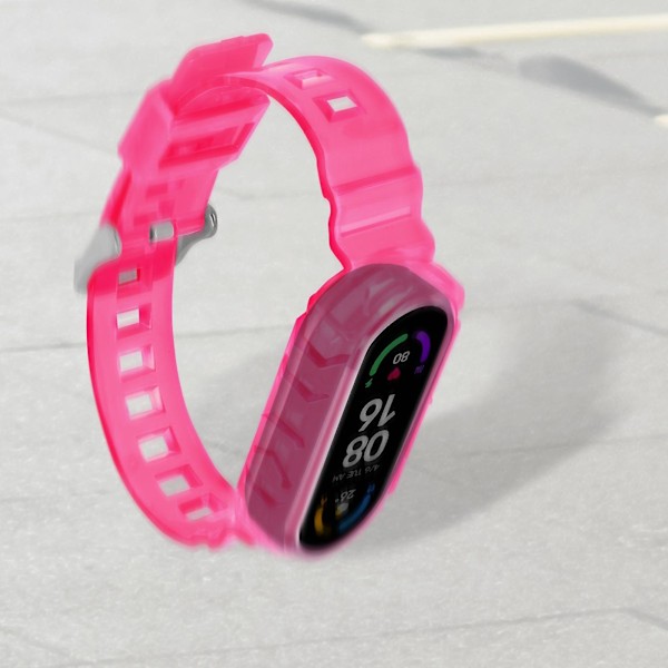 Yhteensopiva Xiaomi Mi Band 6 ja 5 kanssa, urheilullinen silikoninen iskunkestävä ranneke