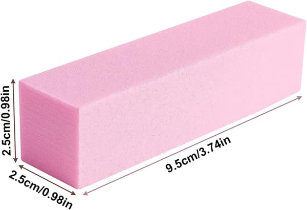 10 stk. neglebufferblok, professionelle 120 korn negleslibeblokke til naturlige akrylnegle, neglebuffer