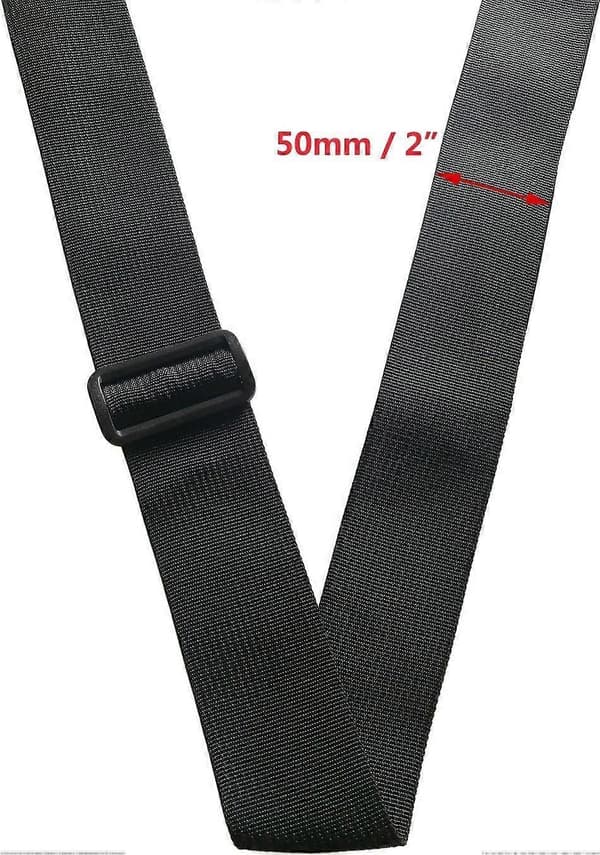 10 st 2\" Svarta Plastspännen för Campingväska Bältesrem Ryggsäck (50mm, Svart)
