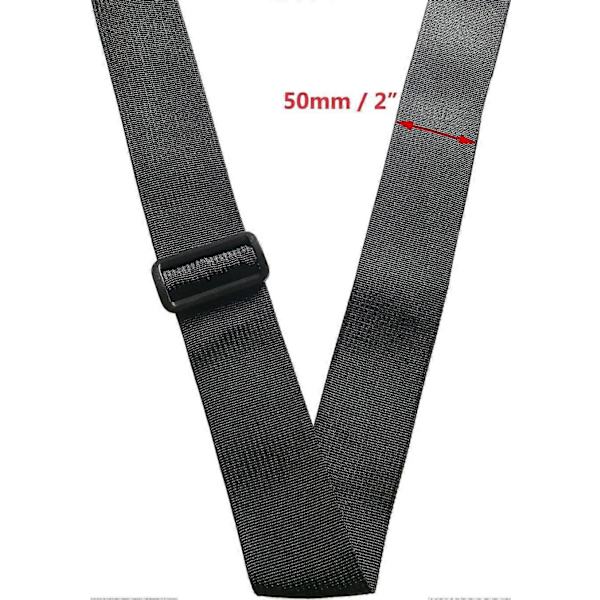 10 stk. 2\" Sorte plastikspænder til campingtaske, bælte, rem, rygsæk (50 mm, sort)