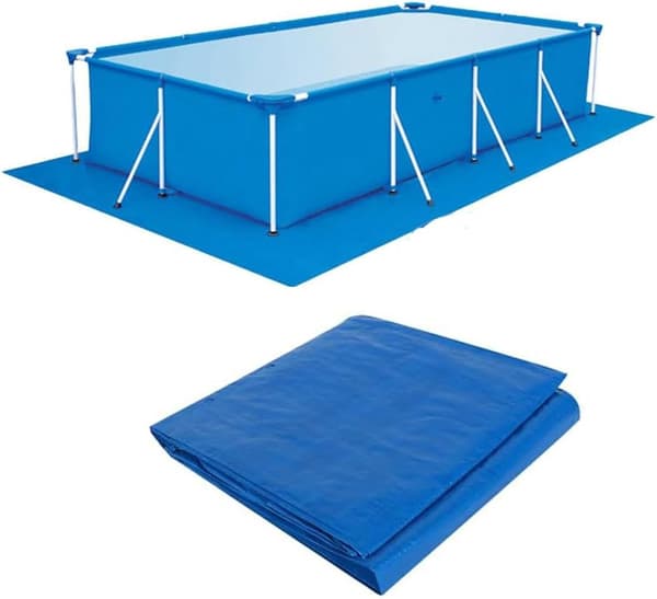 Markduk för ram pooler, vikbar markduk för uppblåsbara pooler, 200 x 300 cm
