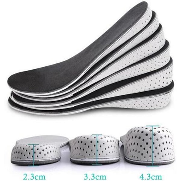 1 Par Höjdökande Skoinlägg Andningsbart Memory Foam Höjdökande Innersula Osynlig Ökad Hällyft Skoinlägg 2.3cm 2.3cm