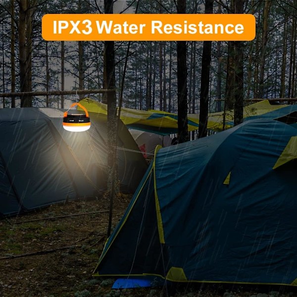 Campinglampor, Campinglampa LED Tältlampa Bärbar Utomhustält för Vandring Fiske Nödkraft för Hemmet (Batterier Ingår Ej)