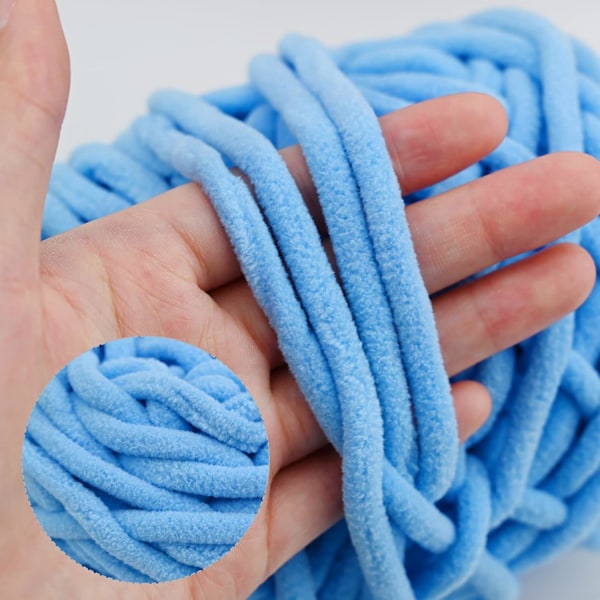 Stickgarn 4xStickgarn för Virkning, Mjuk Chunky Garn för Garnprojekt sky blue
