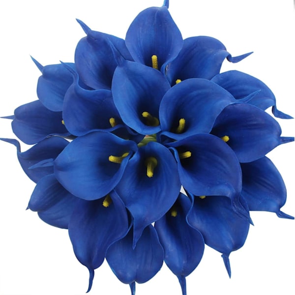24 stk. Kunstige Latex Calla Liljer, Realistiske Stilkliljer Falske Blomsterbuketter