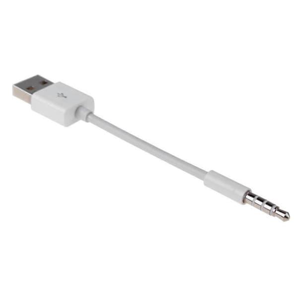 0,15 m Anti-interferens 3,5 mm Han AUX Audio Jack til USB 2.0 Han Adapter Kabel
