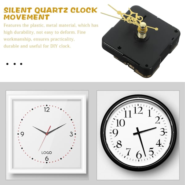 1 Set Väggklocka DIY Klockvisare Klockset Klockdelar DIY Urverk DIY Klocktillbehör Klockersättningsset Urverkssvit