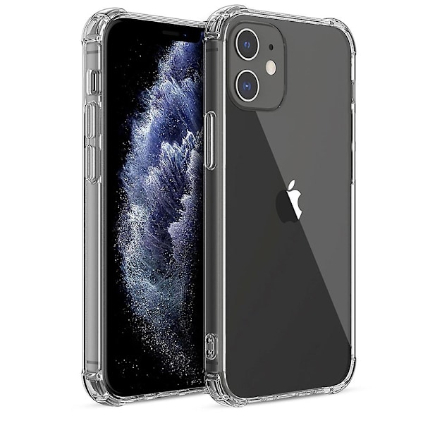 2-pack transparent fodral kompatibelt med Iphone 11