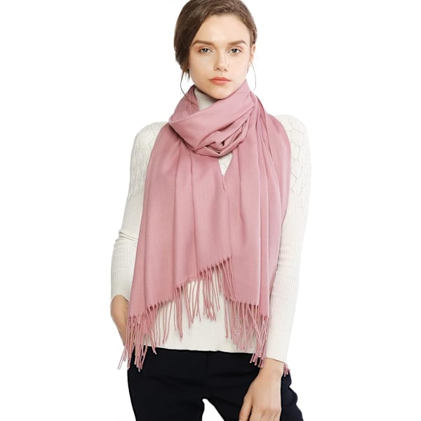 Dame Tørklæder Pashmina Sjaler og Wraps til Bryllup Tørklæder til Kvinder Vinter-pink pink