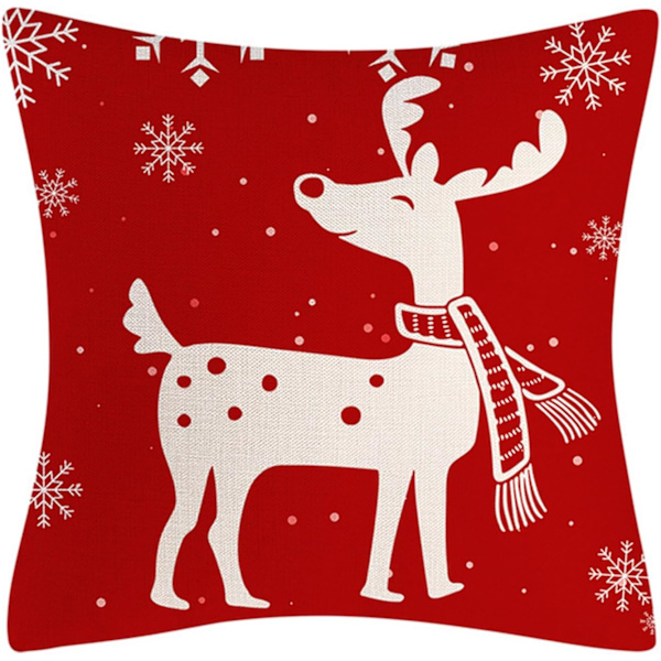 Julkuddeöverdrag, Julkuddeöverdrag i Linne, Julkuddeöverdrag för Dekoration, Julkuddar för Soffa, för Soffa, Vardagsrum, Sovrum