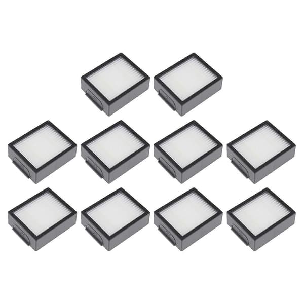 10 st Filter Kompatibla med Roomba i och e-serien i7+ E5 E6 I3 Robotdammsugare