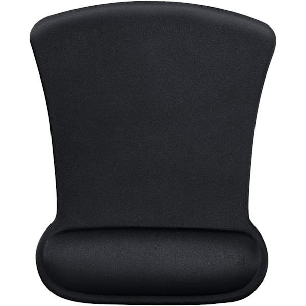 Musematte med håndleddsstøtte, Memory Foam, Sklisikker gummibase, Ergonomisk musematte