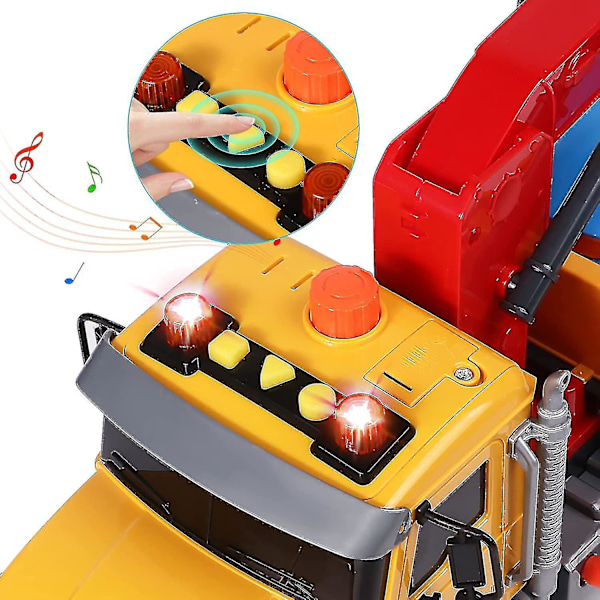 Lastbil leksak för barn, Wrecker Truck, 1:16 Transporterfordon med och