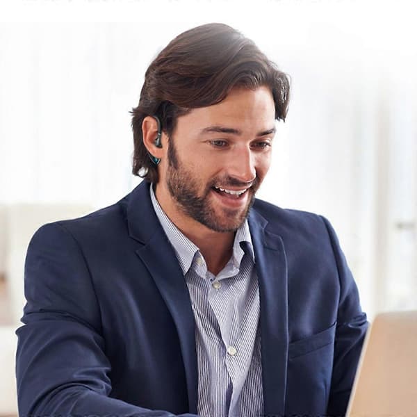 Typ B M70 Touch Control Bluetooth 5.0 Enkel Öronhörlur Business Style Trådlöst Headset