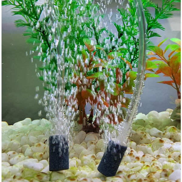 Akvarieluftdiffusere, boblediffusere, til akvarier, pakke med 12, grå, akvarietilbehør