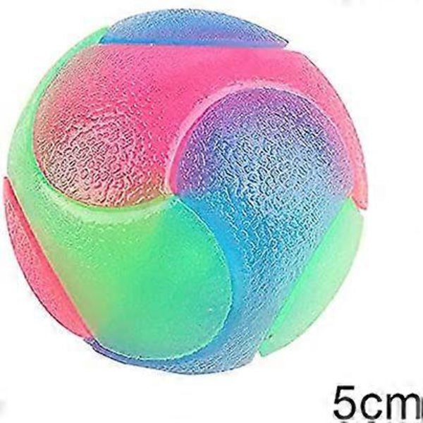 LED Lysende Hundebolde, Blinkende Elastisk Bold, Lysende Elastiske Bolde, Farverig LED Molar Bold til Kæledyr, Interaktive Legetøj
