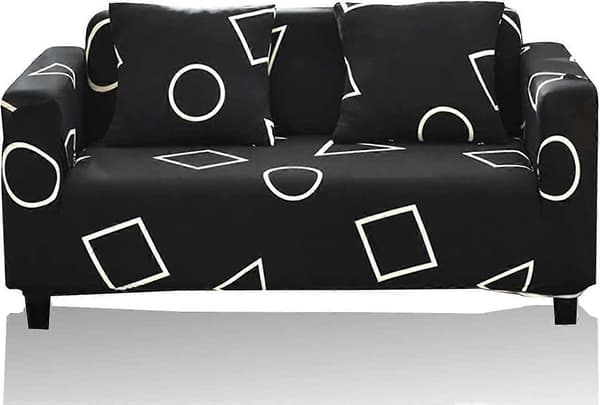 Sofatrekk elastisk stretch sofatrekk, for 1-seter. L-formet hjørnesofa krever to.