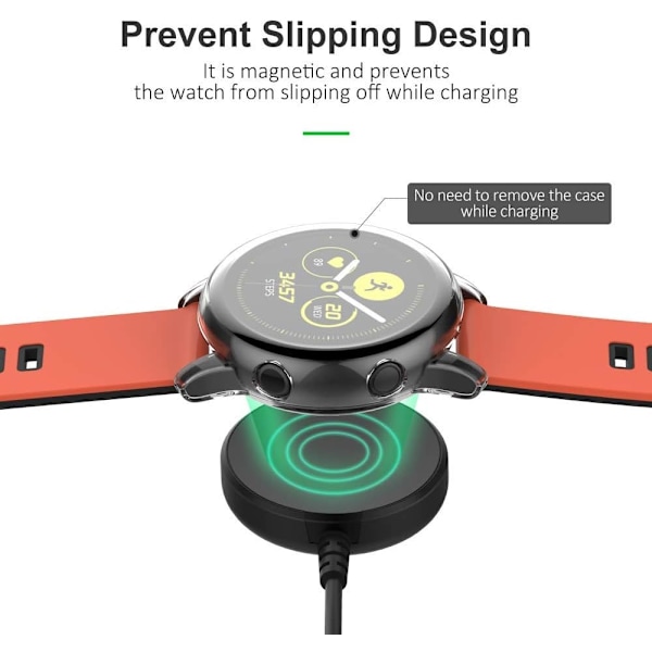 Kompatibel med Samsung Galaxy Watch 7 FE/7/6/6 Classic / 5/5 Pro/4/4 Classic/3 Lader, Trådløs Ladekabel Dock