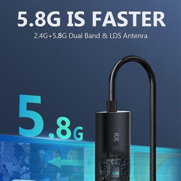 DCOLOR H02TX-RX 30m Rekkevidde Trådløs HDMI Sender Mottaker HD Video Extender Kit