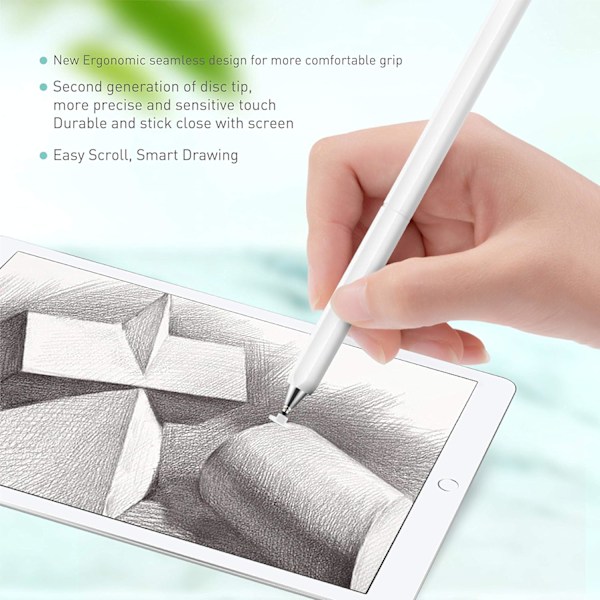 Stylus Penne til Alle Touchskærme, Rotation Kapacitiv Disc Tip Universal Stylus Blyant