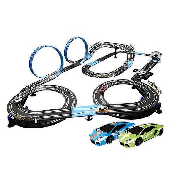 1:64 Spår El Autorama Circuit Bil Dubbel El Fjärrstyrd Leksaksbil Interaktiv Racing Spår Leksaker Race Track