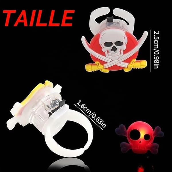 50 STK Lysende Ringe til Halloween-dekorationer, Lysende Ringe til Halloween-fest, Flagermus- og Skelettema