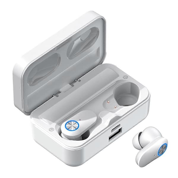 Typ B YD08 Binaural HD Samtal In-ear Trådlösa Bluetooth Hörlurar med Digital Display Laddningsfodral