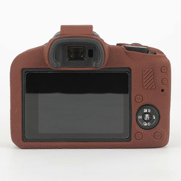 E3T Deksel for Canon EOS R100 Myk Silikon Anti-skli Kamerabeskyttelse o7s - Kaffe
