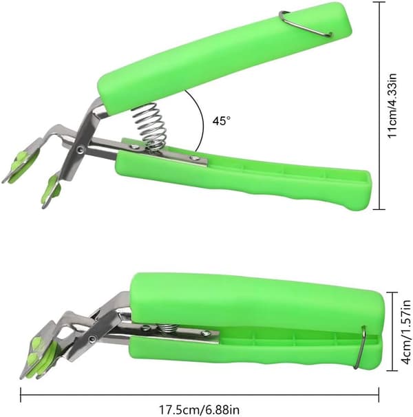 Varmskåls Griber Clips Rustfrit Stål Retriever Tang Grillpande Håndtag, Gryde Pandegriber,