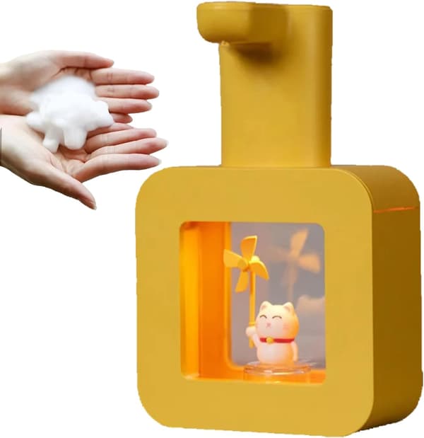 400 ml Automatisk Sensor Tvåldispenser, USB-driven Skumtvåldispenser, Påfyllningsbar; Lämplig för Hem, Badrum och Skolor