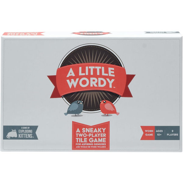 A Little Wordy av Exploding Kittens - 2 Spelare - Ålder 10+ - 15 Minuters Speltid - Bokstavsplatta Ordspel - Dejtkvällsspel