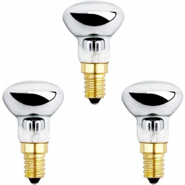 E14 R39 25W 220-230V Laavalamppu, pienikantaiset heijastinlamput lämmityskuplalamppuun, rakettilamppuun, glitterlamppuun, 3 kpl