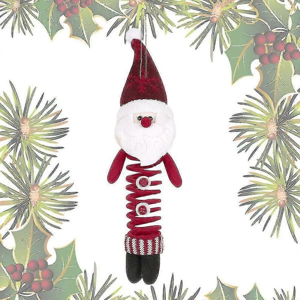 Tre Gnome Santa Hengende Plysj Elf Julepynt. (3 stk)