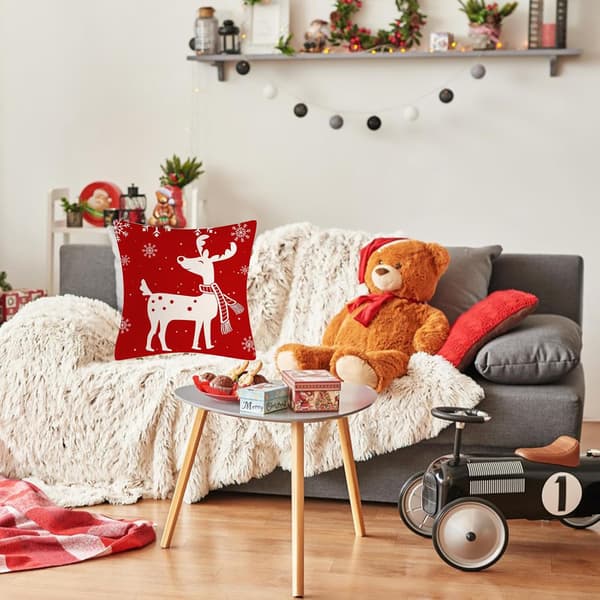 Julkuddeöverdrag, Julkuddeöverdrag i Linne, Julkuddeöverdrag för Dekoration, Julkuddar för Soffa, för Soffa, Vardagsrum, Sovrum