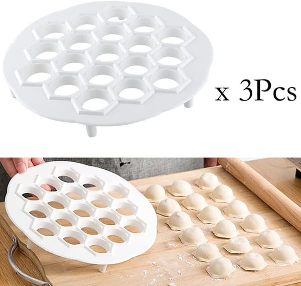 3 stk. Dumplingform, Manuell Dumplingmaker, Ravioli Dumplingmaker, Raviolimaker Verktøy, Dumplingform