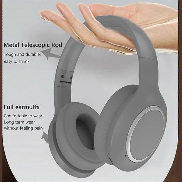 Typ B P6066 Over-Ear Aktiv Brusreducerande Headset Bluetooth 5.3 Trådlösa Hörlurar Stöd AUX