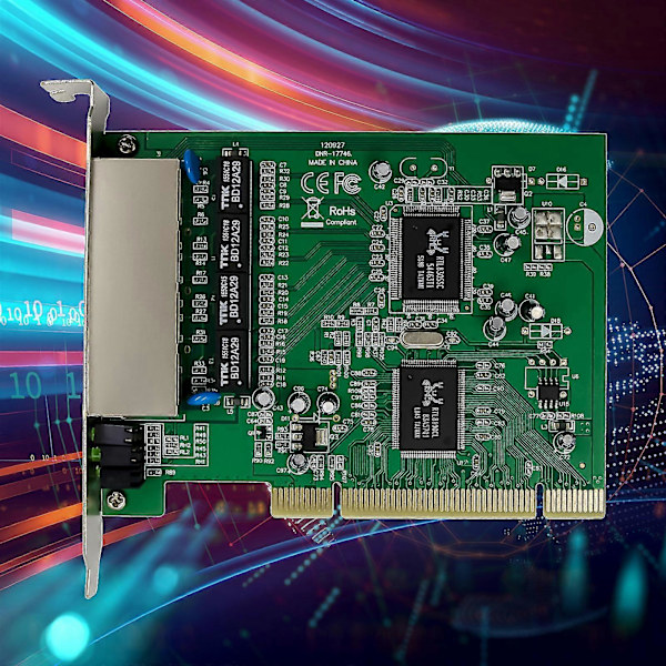 Pci Quad Fast Ethernet Switch Board 100mbps Realtek Pci V2.2 Rtl8305+8100cl Chip
