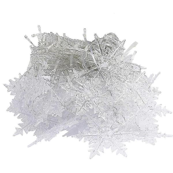 Juletræstop - Snefnug Juletræstop Lysende med 3D Roterende Snefnug - blå