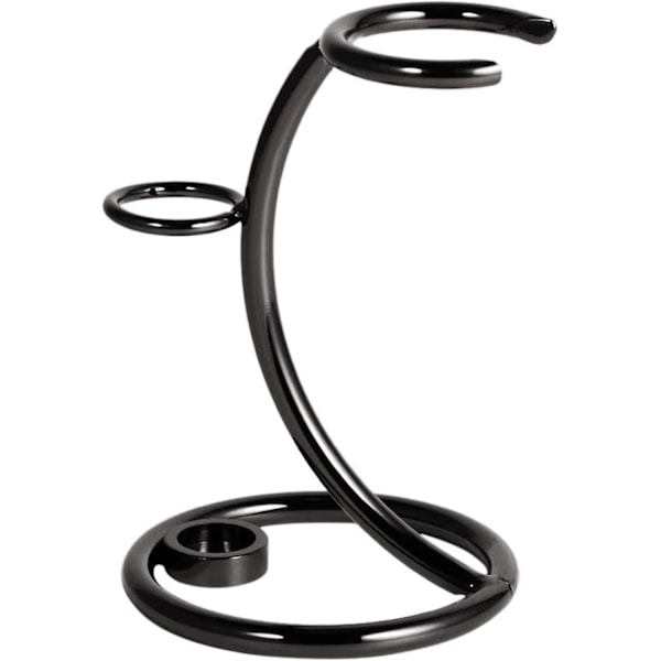 Barbermaskineholder, barberkniv og barberkostholder, universal barberkniv metal børsteholder, barberkostholder (sort)