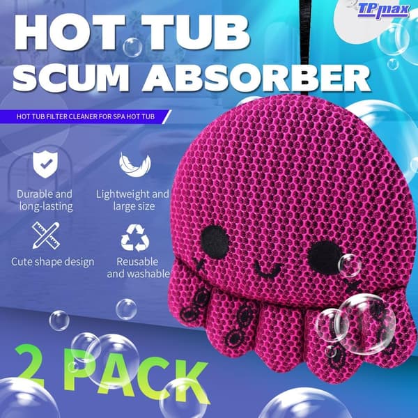 Återanvändbar bubbelpoolsskumabsorbent och oljeabsorberande svamp bubbelpoolstillbehör - Bubbelpoolssvamp - Poolskumabsorbent